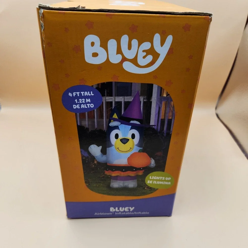 Bluey Bingo‎ Halloween Bluey Vampire With  Pumpkin 4ft 2025 Gemmy Brand New